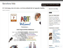 Tablet Screenshot of barcelonavida.wordpress.com