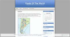 Desktop Screenshot of foodsoftheworld.wordpress.com