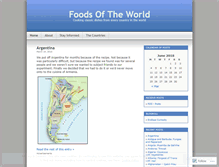 Tablet Screenshot of foodsoftheworld.wordpress.com