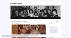Desktop Screenshot of familiacristea.wordpress.com