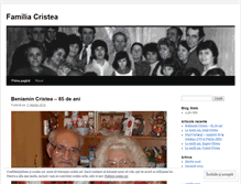 Tablet Screenshot of familiacristea.wordpress.com