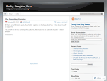 Tablet Screenshot of daddydaughterdaze.wordpress.com