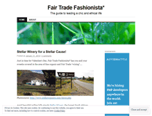 Tablet Screenshot of fairtradelifestyle.wordpress.com