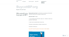 Desktop Screenshot of buycottbp.wordpress.com