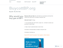 Tablet Screenshot of buycottbp.wordpress.com