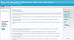 Desktop Screenshot of bayrammesajlari.wordpress.com