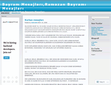 Tablet Screenshot of bayrammesajlari.wordpress.com