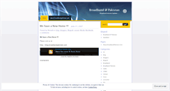 Desktop Screenshot of broadbandpakistan.wordpress.com