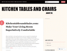 Tablet Screenshot of kitchentableandchairs.wordpress.com