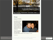 Tablet Screenshot of lizandjordanengagement.wordpress.com