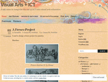 Tablet Screenshot of ictvisualarts.wordpress.com