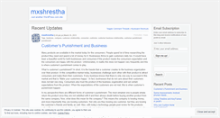 Desktop Screenshot of mxshrestha.wordpress.com