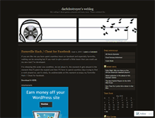 Tablet Screenshot of darkdestroyer.wordpress.com