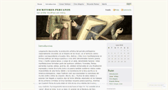 Desktop Screenshot of escritoresperuanos.wordpress.com