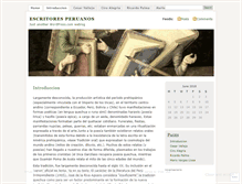 Tablet Screenshot of escritoresperuanos.wordpress.com