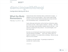 Tablet Screenshot of dancingwiththeqi.wordpress.com