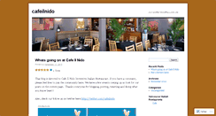 Desktop Screenshot of cafeilnido.wordpress.com