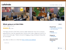 Tablet Screenshot of cafeilnido.wordpress.com