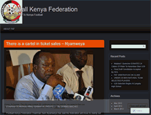 Tablet Screenshot of footballkenyafederation.wordpress.com