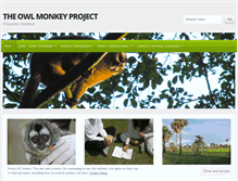 Tablet Screenshot of owlmonkeyproject.wordpress.com
