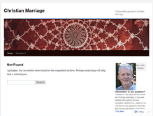 Tablet Screenshot of biblicalchristianmarriage.wordpress.com