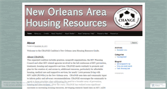 Desktop Screenshot of nolahousing.wordpress.com