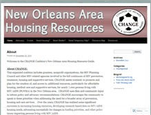 Tablet Screenshot of nolahousing.wordpress.com