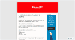 Desktop Screenshot of ciaalert.wordpress.com