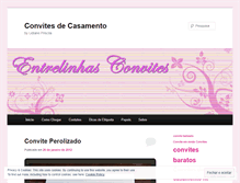 Tablet Screenshot of entrelinhasconvites.wordpress.com