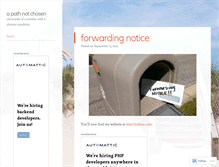Tablet Screenshot of apathnotchosen.wordpress.com