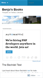 Mobile Screenshot of benjobooks.wordpress.com