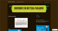 Desktop Screenshot of bottegaparadisonline.wordpress.com