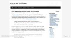 Desktop Screenshot of forumjornalistas.wordpress.com