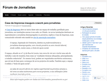 Tablet Screenshot of forumjornalistas.wordpress.com