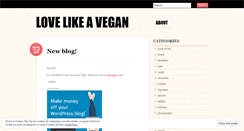 Desktop Screenshot of lovelikeavegan.wordpress.com