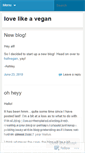 Mobile Screenshot of lovelikeavegan.wordpress.com