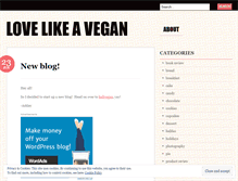 Tablet Screenshot of lovelikeavegan.wordpress.com