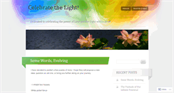 Desktop Screenshot of celebratethelight.wordpress.com
