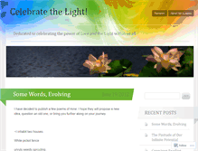 Tablet Screenshot of celebratethelight.wordpress.com