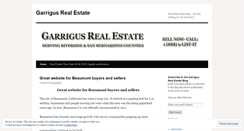 Desktop Screenshot of garrigusrealestate.wordpress.com