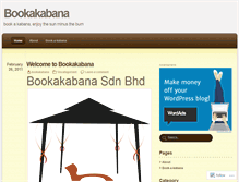 Tablet Screenshot of bookakabana.wordpress.com