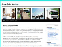 Tablet Screenshot of greatfallsmoving.wordpress.com