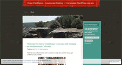 Desktop Screenshot of horseconfidence.wordpress.com