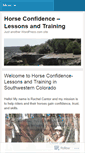 Mobile Screenshot of horseconfidence.wordpress.com