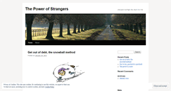 Desktop Screenshot of powerofstrangers.wordpress.com