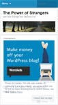 Mobile Screenshot of powerofstrangers.wordpress.com