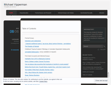 Tablet Screenshot of michaelvipperman.wordpress.com
