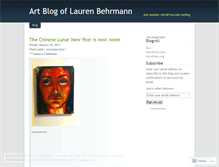 Tablet Screenshot of laurenbehrmann.wordpress.com