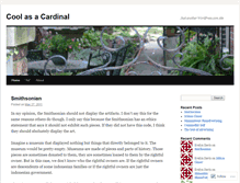 Tablet Screenshot of coolasacardinal.wordpress.com