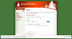Desktop Screenshot of notaperfectlife.wordpress.com